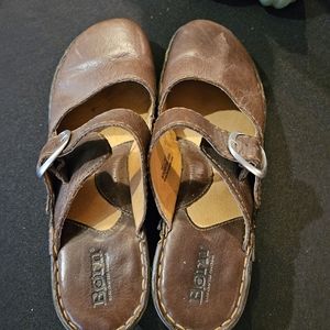 Born slide in mary jane shoes. Wedge